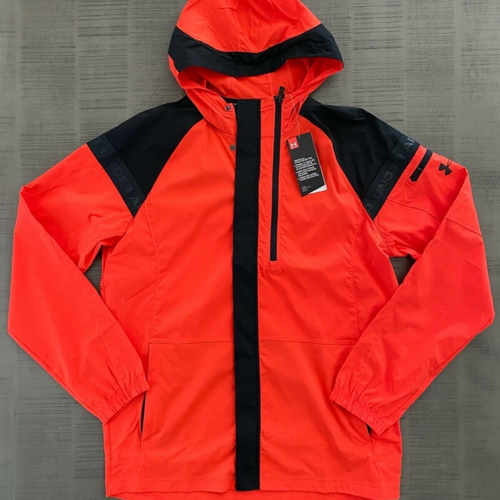 UNDER ARMOUR UA PURSUIT WINDBREAKER JACKET SIZE L - Picture 3 of 7
